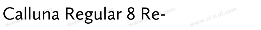 Calluna Regular 8 Re字体转换